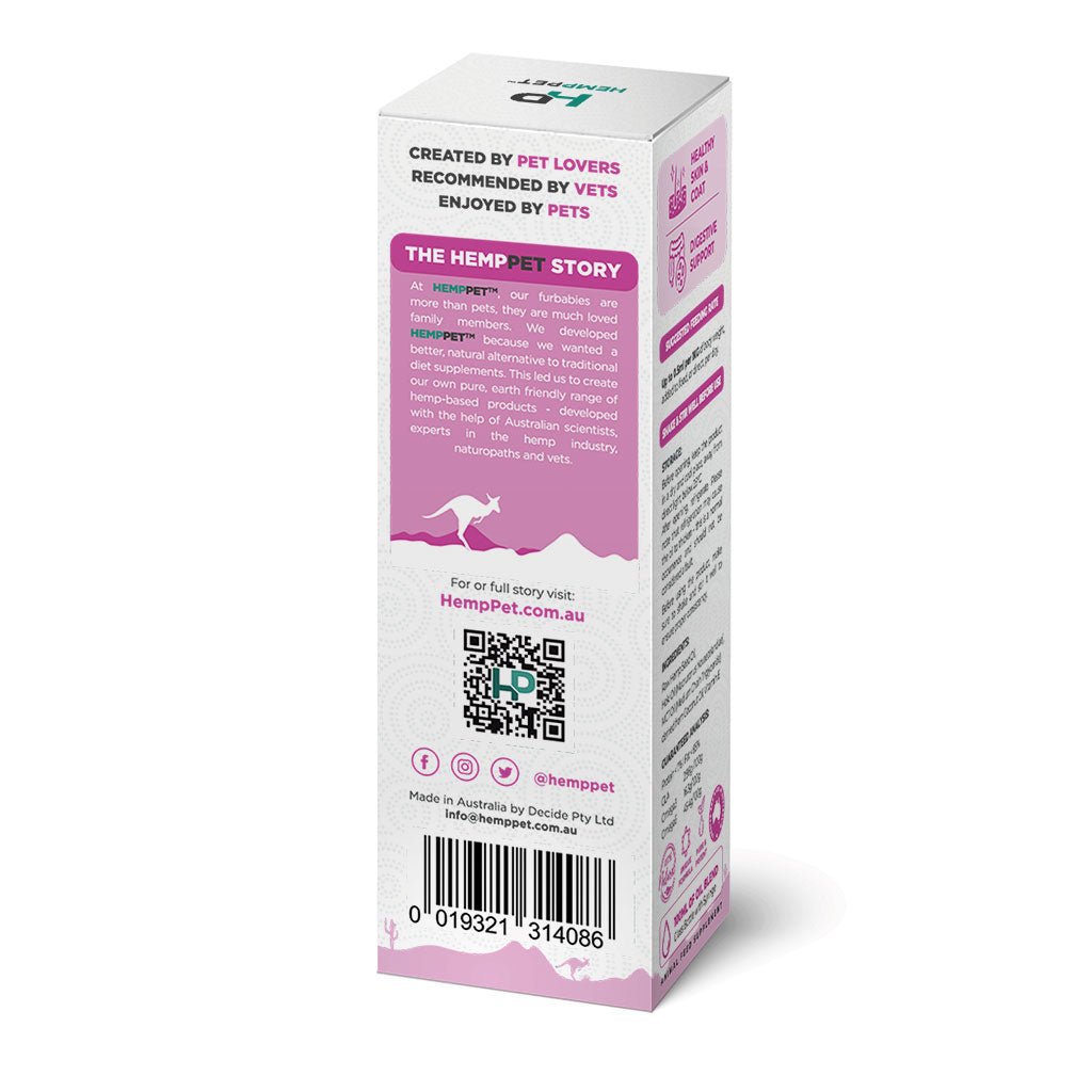 Hairball Relief | Hemp Seed Nectar Oil Blend with Hoki Fish and MCT Oil for Cats 100ml - HempPet.com.au
