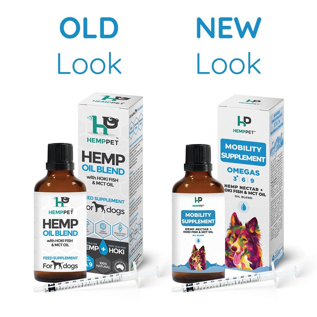 Mobility Supplement | Hemp Seed Oil Blend With Hoki Fish & MCT Oil for Dogs | Buy 5 get 1 Free - HempPet.com.au