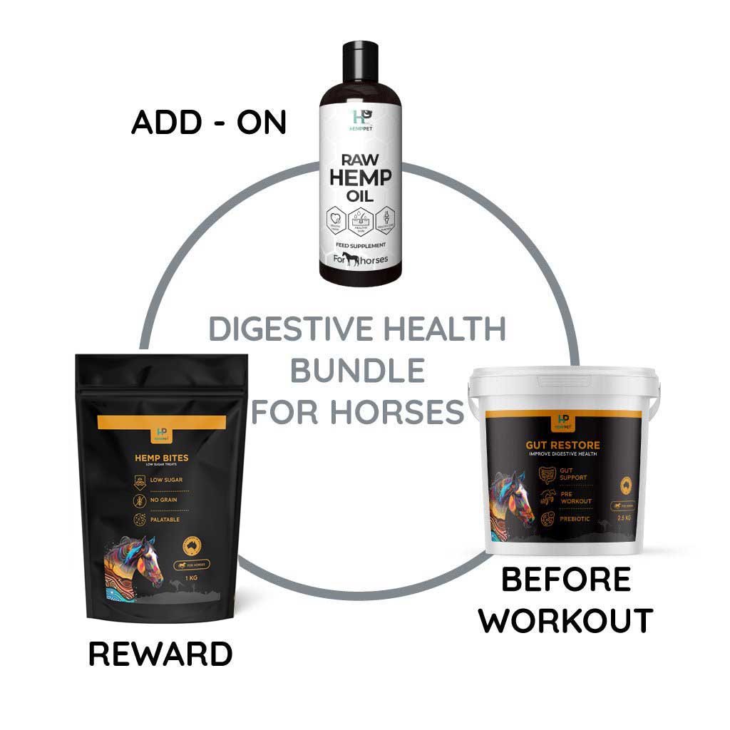 Digestive Health Bundle for Horses | Save with Bundle - HempPet.com.au