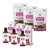 HempPet | Cat Health Bundle | Hairball Relief and Coat Care Treats for Cats
