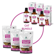 HempPet | Cat Bundle | Hairball Relief and Coat Care Treats for Cats - HempPet.com.au