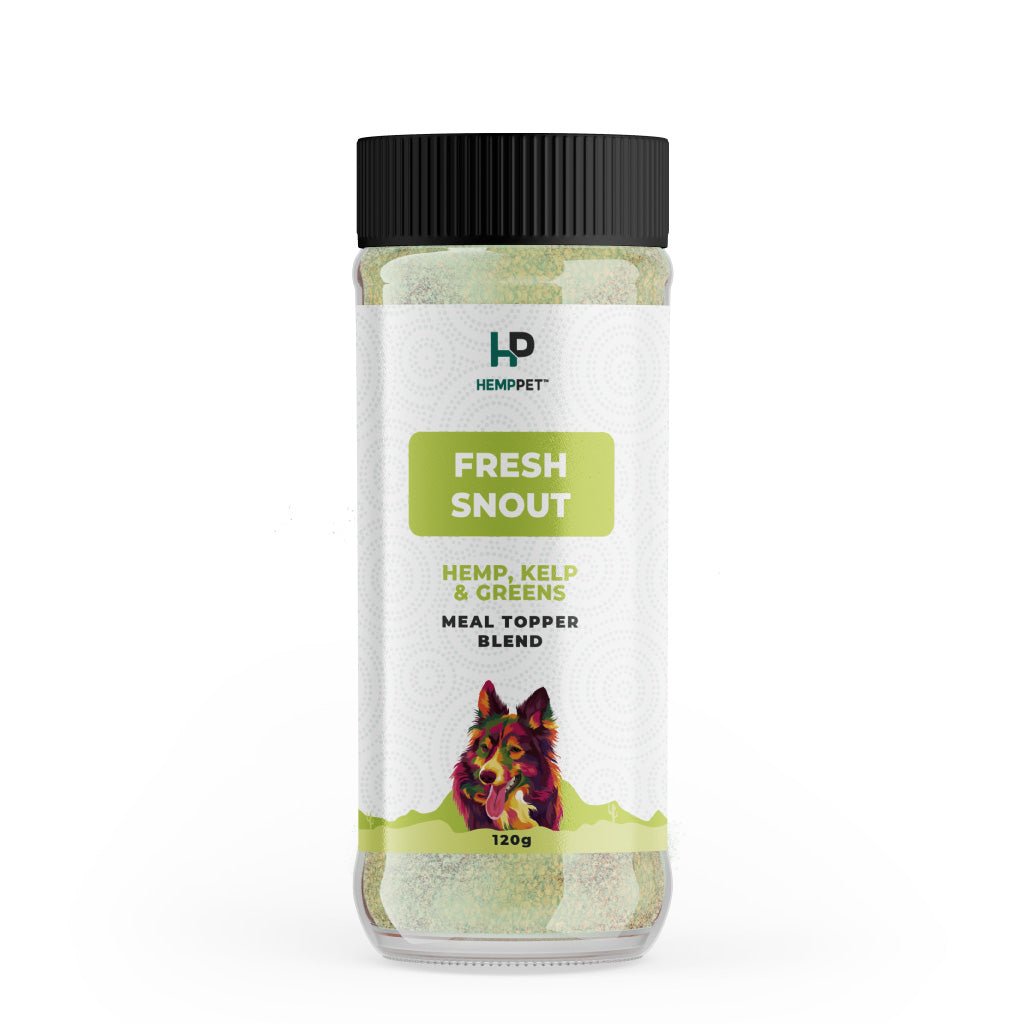 HempPet Fresh Snout | Hemp, Kelp & Greens Meal Topper for Dogs (120g) - HempPet.com.au