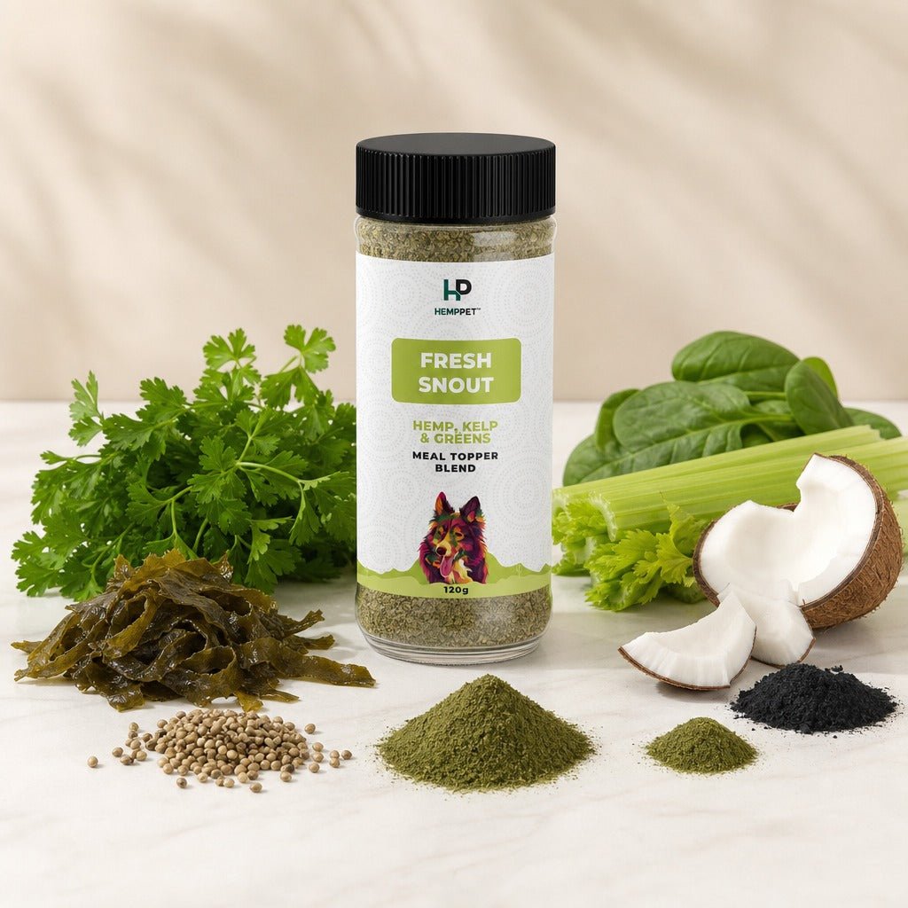 HempPet Fresh Snout | Hemp, Kelp & Greens Meal Topper for Dogs (120g) - HempPet.com.au