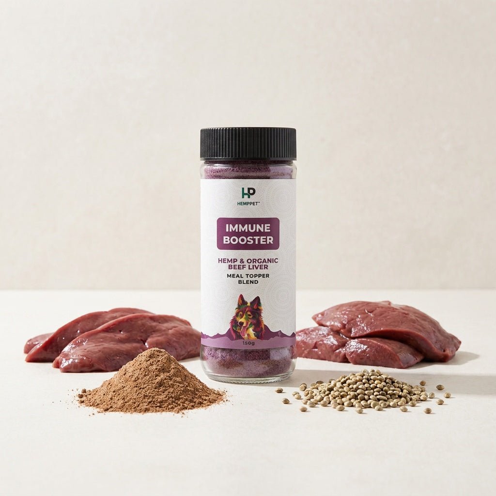 HempPet Immune Booster | Hemp & Organic Beef Liver Meal Topper for Dogs (150g) - HempPet.com.au