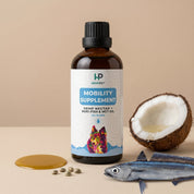 Mobility Supplement | Hemp Seed Nectar Oil Blend with Hoki Fish & MCT Oil for Dogs 100ml - HempPet.com.au
