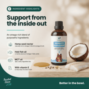 Mobility Supplement | Hemp Seed Oil Blend With Hoki Fish & MCT Oil for Dogs | Buy 5 get 1 Free - HempPet.com.au