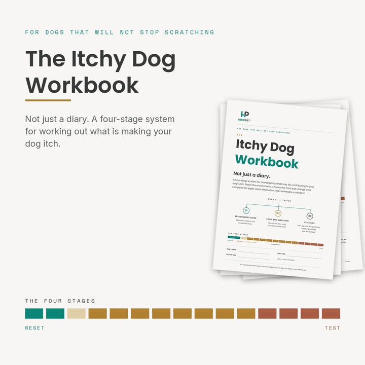 The Itchy Dog Workbook | Printable Dog Food Trial System - HempPet.com.au