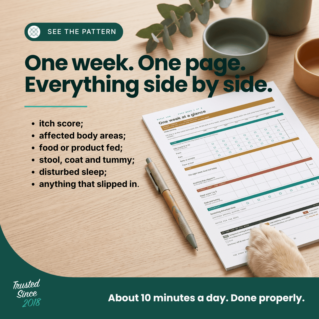 The Itchy Dog Workbook | Printable Dog Food Trial System - HempPet.com.au