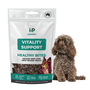 Vitality Support | Hemp Infused Organic Beef Liver Treats for Dogs 80g | Buy 3 and Save - HempPet.com.au