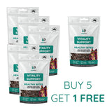 Vitality Support | Hemp Infused Organic Beef Liver Treats for Dogs 80g | Buy 5 get 1 Free