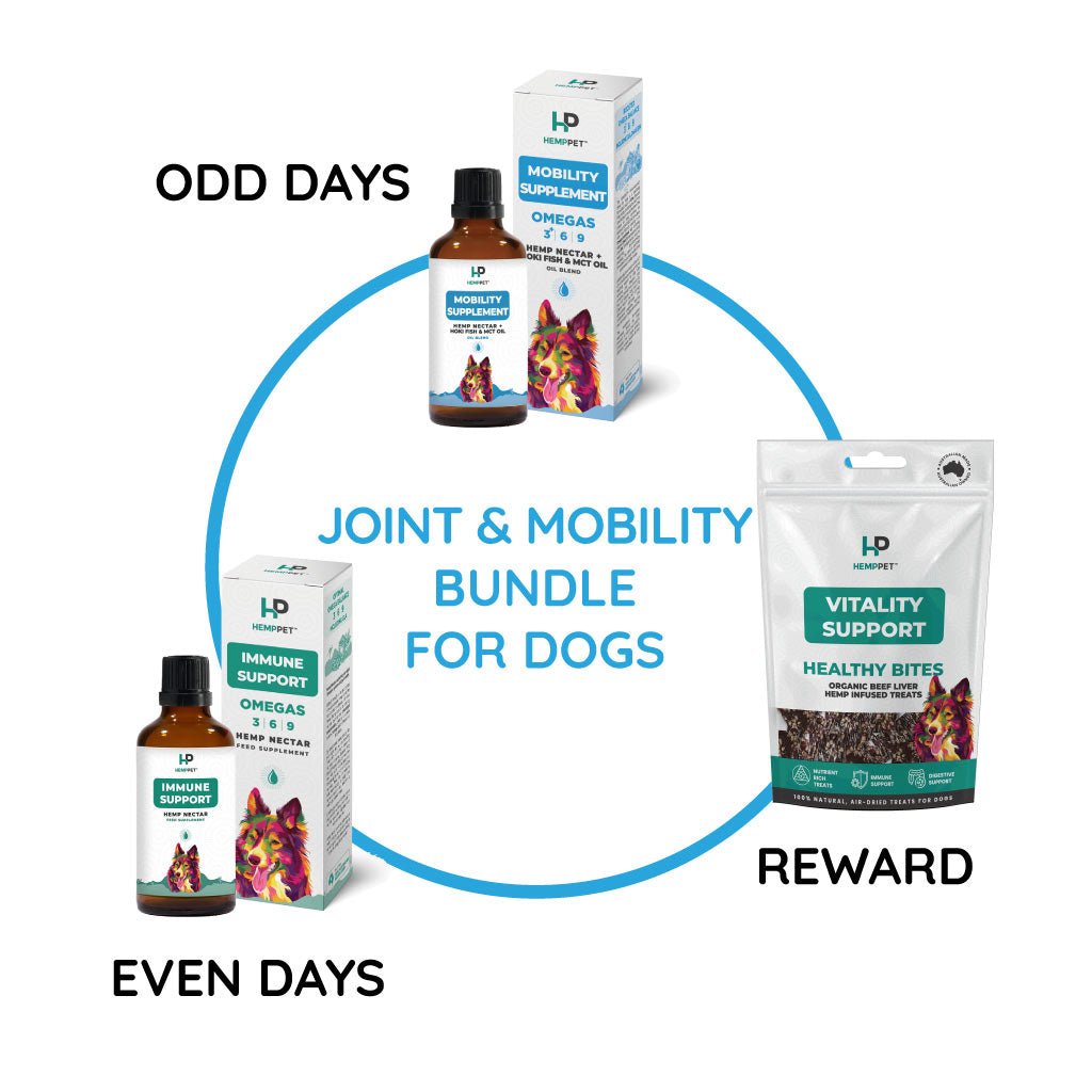Joint and Mobility Bundle for Dogs | Save with Bundle - HempPet.com.au