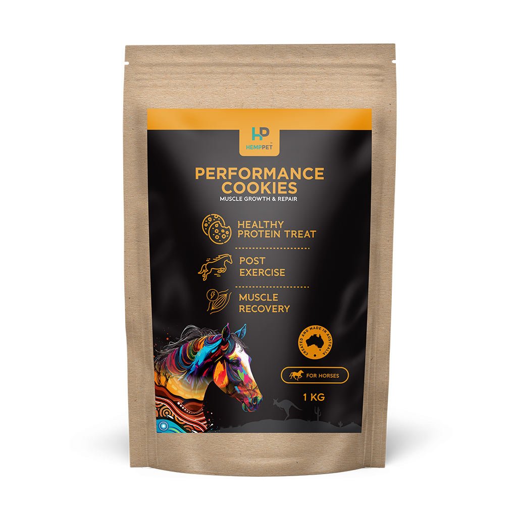 Performance Cookies | Muscle Growth and Repair | Post ExerciseTreats for Horses 1 kg - HempPet.com.au