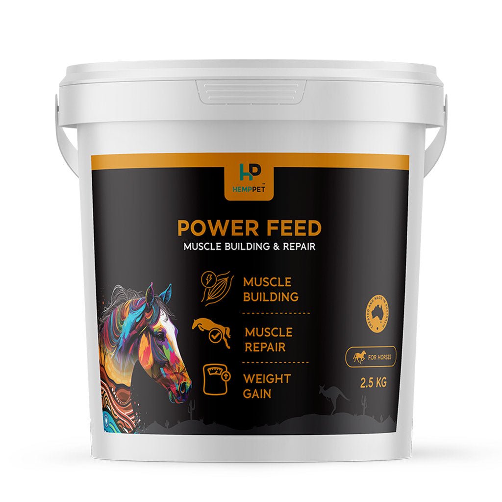 Power Feed | Muscle Building and Repair | Feed for Horses 2.5kg - HempPet.com.au
